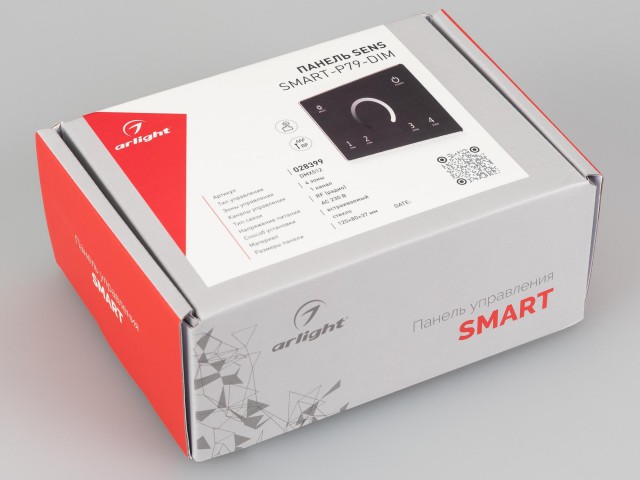 Панель Sens SMART-P79-DIM Black (230V, 4 зоны, 2.4G) (Arlight, IP20 Пластик, 5 лет) фото:4