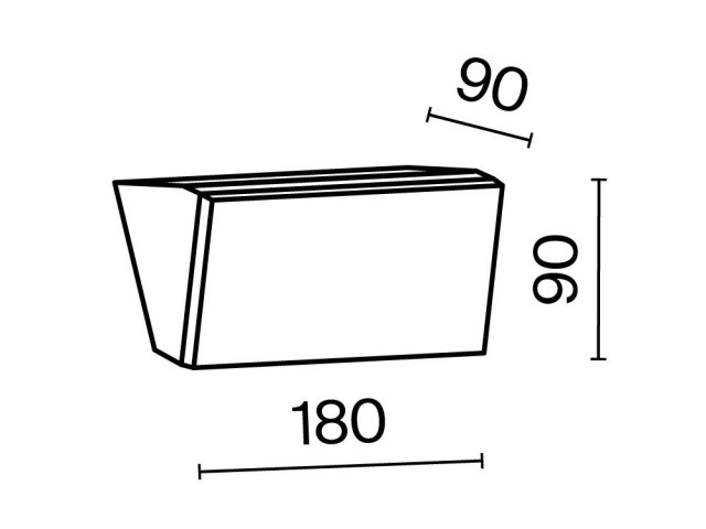 Настенный светильник (бра) Outdoor O436WL-L10GF3K фото:6