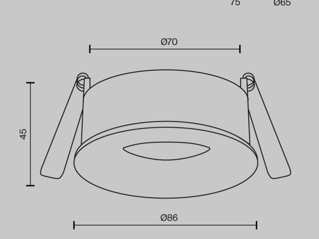 Встраиваемый светильник Technical DL027-GU10-B фото:1