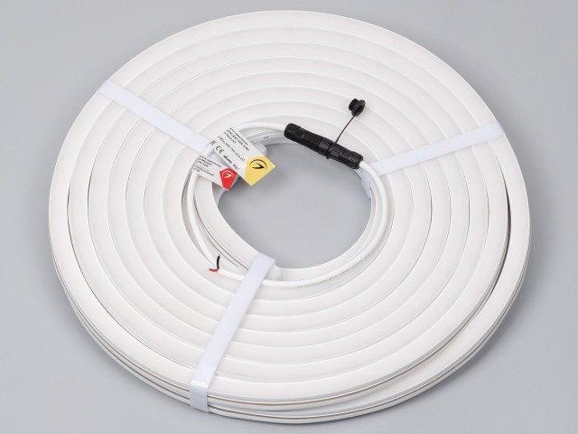 Лента герметичная MOONLIGHT-SIDE-X280-16x16mm 24V Warm2300(10 W/m, IP67, 15m, wire x1) (Arlight, Вывод боковой, 5 лет) фото:5
