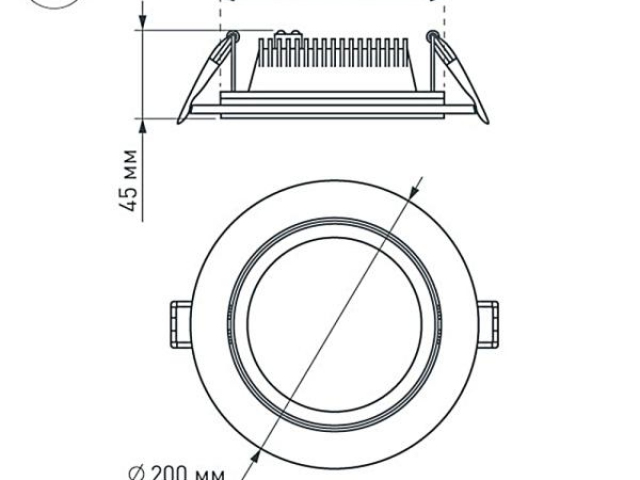 Светодиодная панель LT-R200WH 16W Day White 120deg (Arlight, IP40 Металл, 3 года) фото:10