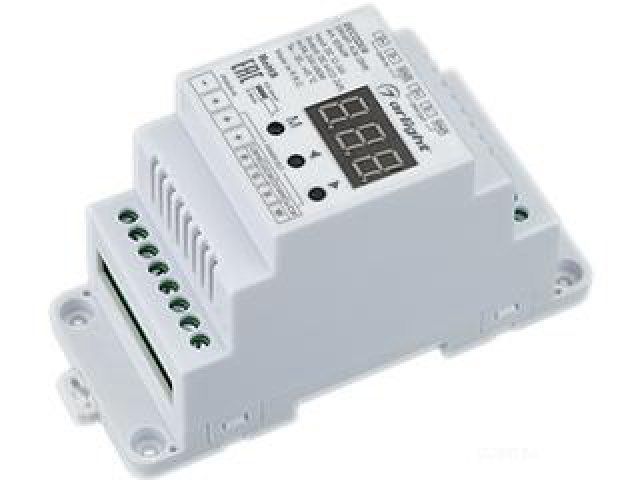 Декодер SMART-K36-DMX (12-24V, 4x5A, DIN) (Arlight, IP20 Пластик, 5 лет) фото:3