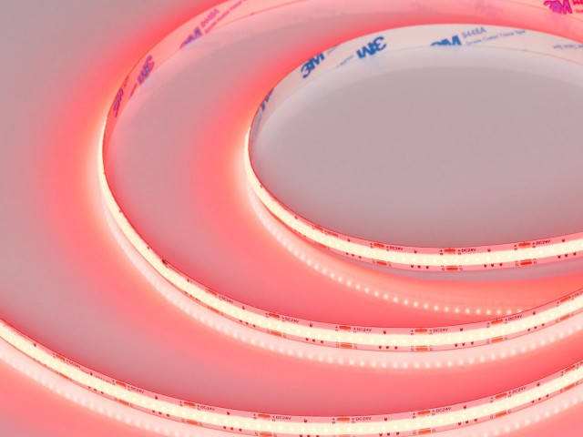 Лента COB-X840-10mm 24V RGB (16 W/m, IP20, CSP, 5m) (Arlight, -) фото:5