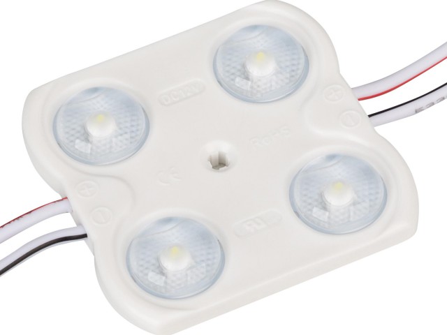 Модуль герметичный CRAFT-2835-4-12V Cool 170deg (45x43mm, 1.6W, IP67) (Arlight, Закрытый) фото:1