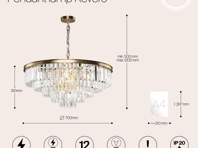 Подвесной светильник Maytoni MOD085PL-12BS фото:21