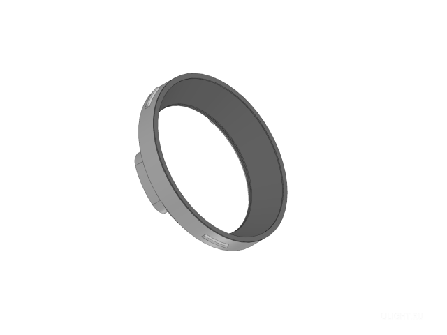 TUBE D85-HS-130 Кольцо Plastic (3D Print) Черный фото:1