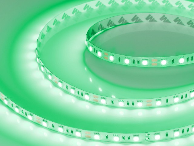 Лента RT-B60-10mm 12V Green (14.4 W/m, IP20, 5060, 5m) (Arlight, 14.4 Вт/м, IP20) фото:4