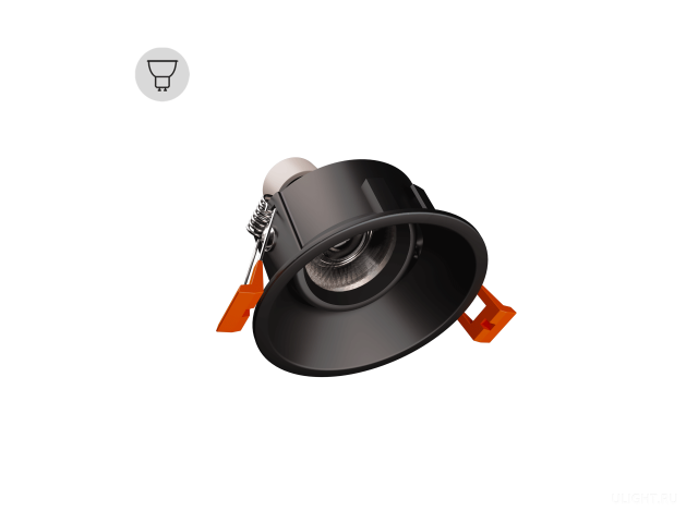 Рамка для LED модуля POINT Twist  (RAL9005 — MR16/GU10) фото:1