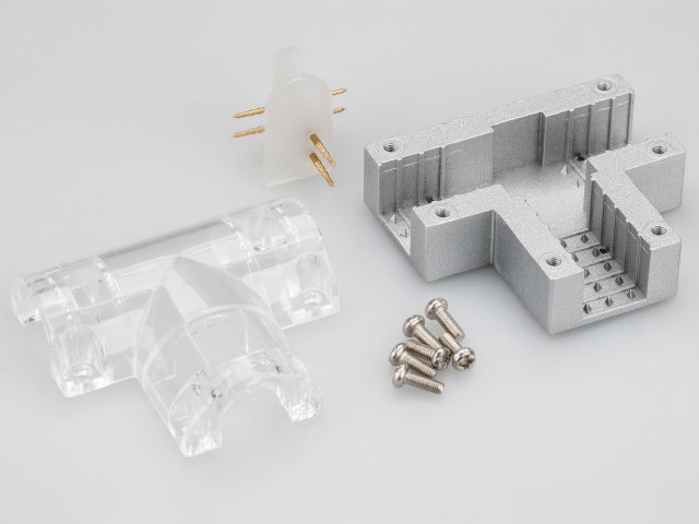 Соединитель тройной ARL-CLEAR-U15-2x90 (26x15mm) (Arlight, Металл) фото:3