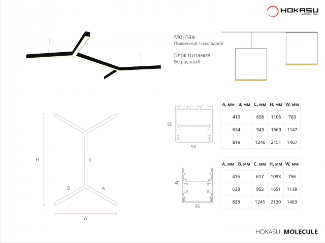 Модульный светильник HOKASU Molecule Фото:8