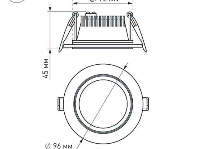 Светодиодная панель LT-R96WH 6W Warm White 120deg (Arlight, IP40 Металл, 3 года) фото:15