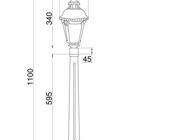 Ландшафтный светильник Outdoor O028FL-01BZ фото:2