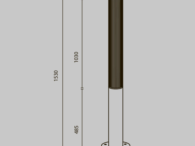 Садово-парковый светильник Outdoor O467FL-L70B3K фото:1
