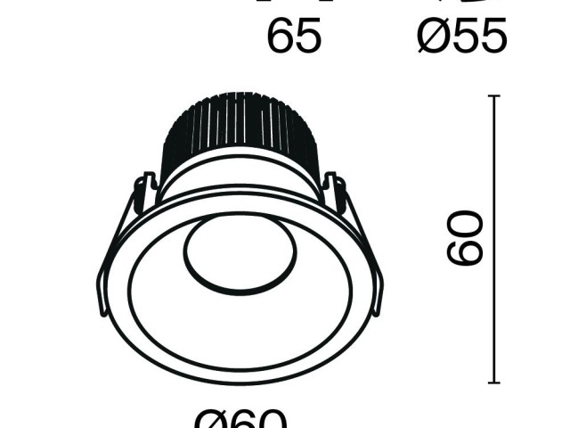 Встраиваемый светильник Technical DL034-01-06W4K-D-W фото:5