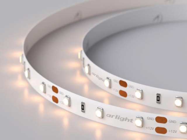 Лента RT 2-5000 12V Warm2700 (3528, 300 LED, LUX) (Arlight, 4.8 Вт/м, IP20) фото:11