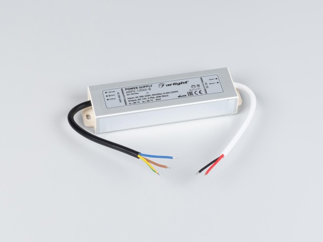 Блок питания ARPV-12045-B (12V, 3.8A, 45W) (Arlight, IP67 Металл, 3 года) фото:1