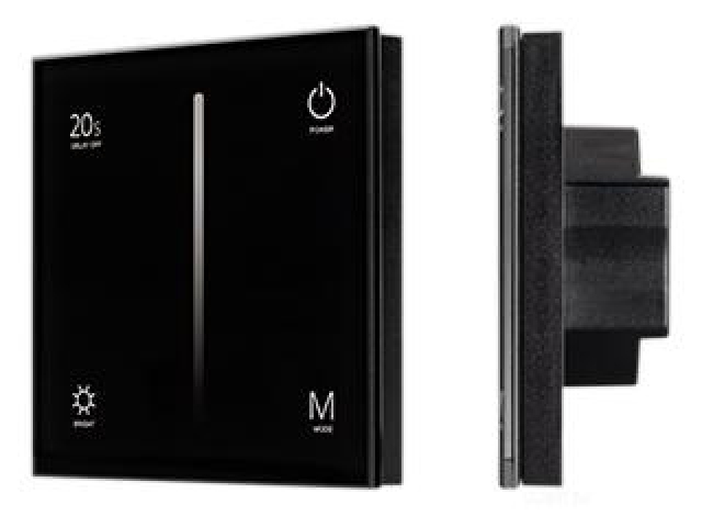 Панель SMART-P6-DIM-G-IN Black (12-24V, 4x3A, Sens, 2.4G) (Arlight, IP20 Пластик, 5 лет) фото:5