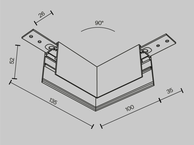 Комплектующие для накладной трековой системы Technical TRA034HCL-41W фото:9