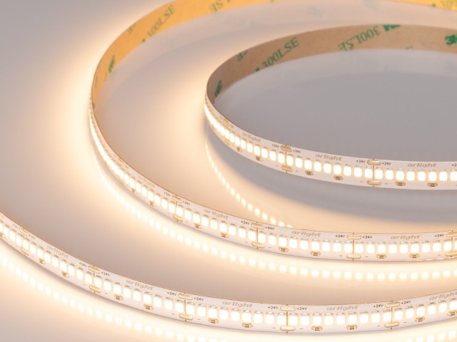 Лента ULTRA-A288-10mm 24V Warm2700 (17 W/m, IP20, 5m) (Arlight, высок.эфф.200 лм/Вт) фото:2