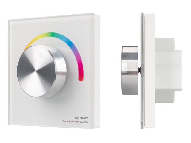 Панель SMART-P8-RGB-G-IN White (12-24V, 3x4A, Rotary, 2.4G) (Arlight, IP20 Пластик, 5 лет) фото:3