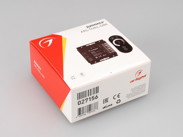 Диммер ARL-OVAL-DIM Black (12-24V, 3x10A, ПДУ Овал, RF, RJ45) (Arlight, IP20 Металл, 3 года) фото:9