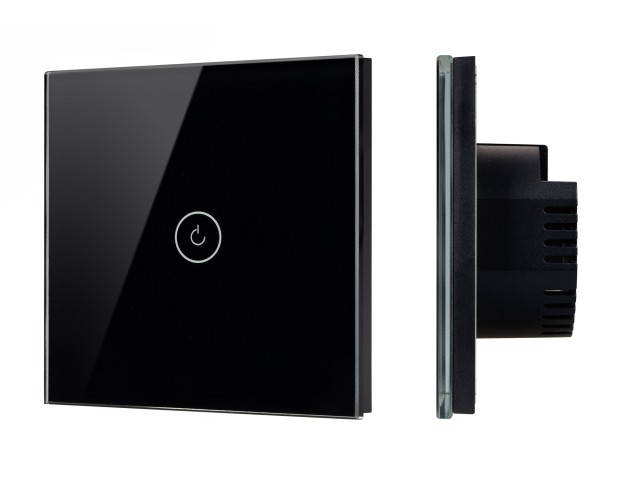 Выключатель сенсорный SWT-OMALI-S01-ZB-BK (250V, 10A, Zigbee) (Arlight, Стекло) фото:4