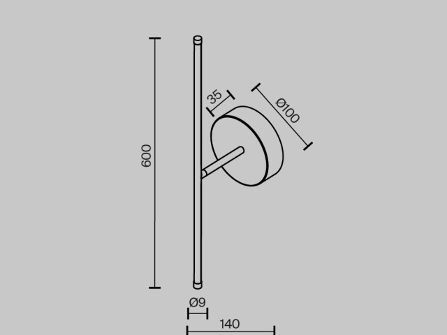 Настенный светильник (бра) Technical C084WL-L7BS2.7K фото:1