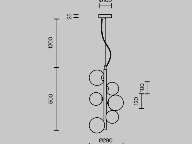 Подвесной светильник Maytoni MOD545PL-06B фото:16
