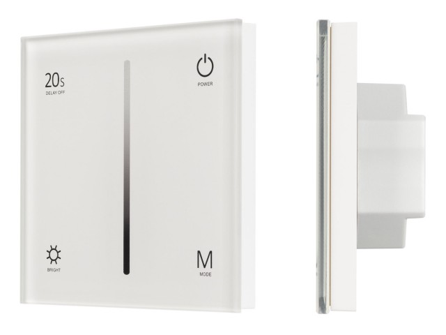 Панель SMART-P6-DIM-G-IN White (12-24V, 4x3A, Sens, 2.4G) (Arlight, IP20 Пластик, 5 лет) фото:2