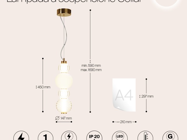 Подвесной светильник Maytoni P069PL-L17G3K фото:13