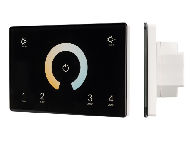 Панель Sens SMART-P81-MIX Black (230V, 4 зоны, 2.4G) (Arlight, IP20 Пластик, 5 лет) фото:4