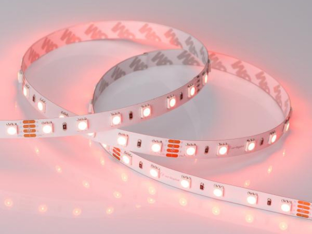 Лента RT 2-5000 24V RGB 2x (5060, 300 LED, LUX) (Arlight, 14.4 Вт/м, IP20) фото:3