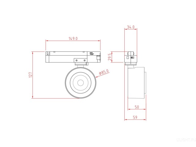 Трековый светильник Technical TR023-1-12W3K фото:11