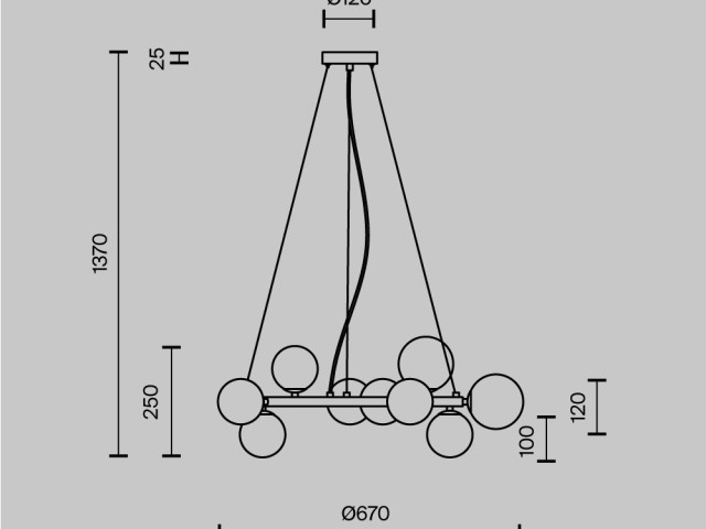 Подвесной светильник Maytoni MOD545PL-11BS фото:20