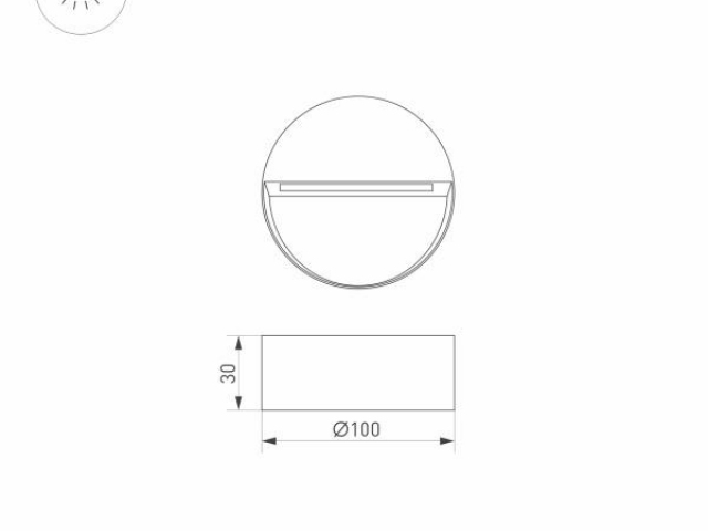 Светильник LGD-TRACE-R100-4W Warm3000 (GR, 55 deg, 230V) (Arlight, IP65 Металл, 3 года) фото:7