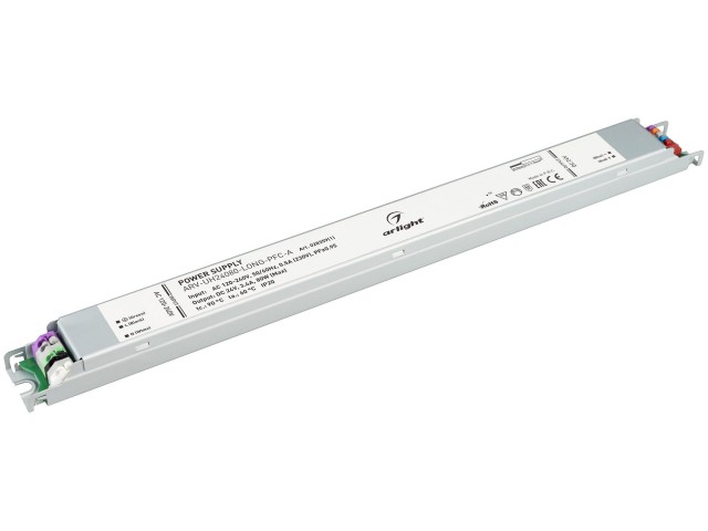 Блок питания ARV-UH24080-LONG-PFC-A (24V, 3.4A, 80W) (Arlight, IP20 Металл, 7 лет) фото:1