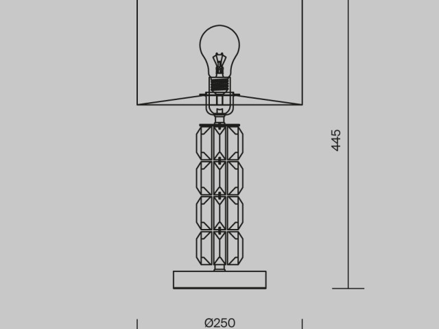 Настольный светильник Maytoni DIA008TL-01CH фото:1