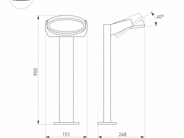 Светильник LGD-EYE-BOLL-H900-6W Warm3000 (GR, 117 deg, 230V) (Arlight, IP54 Металл, 3 года) фото:9