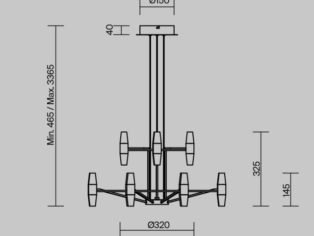 Подвесной светильник Maytoni MOD401PL-L72BS3K фото:1