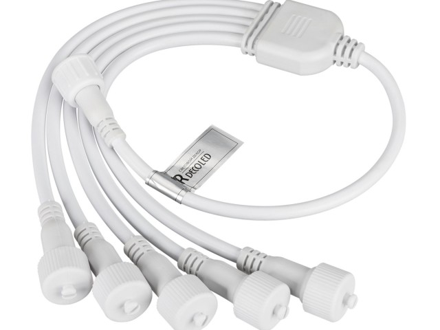 Коннектор питания ARD-CLASSIC-SYNC-RGB White (230V, 5 ports) (Ardecoled, Закрытый) фото:1
