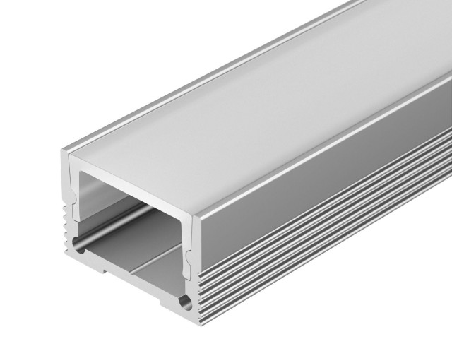 Профиль с экраном SL-SLIM20-H13-2000 ANOD+OPAL (Arlight, Алюминий) фото:4