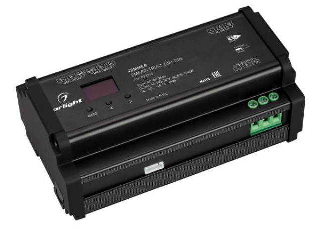 Диммер SMART-TRIAC-DIM-DIN (230V, 6A) (Arlight, IP20 Пластик, 5 лет) фото:4