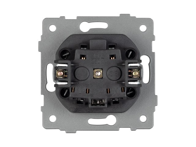 Механизм электрической розетки SCT-MEU1-PL-GR-V (250V, 16A) (Arlight, -) фото:2