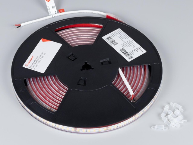 Лента герметичная RTW-PS-A120-10mm 24V Warm2700 (9.6 W/m, IP67, 2835, 5m) (Arlight, 9.6 Вт/м, IP67) фото:1
