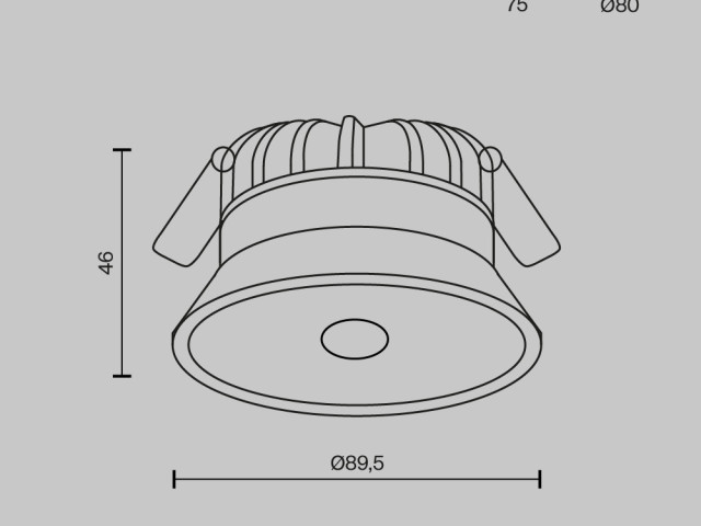 Встраиваемый светильник Technical DL055-8W3K-SEN-W фото:11