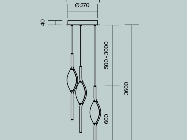 Подвесной светильник Maytoni MOD347PL-L24BS3K фото:7