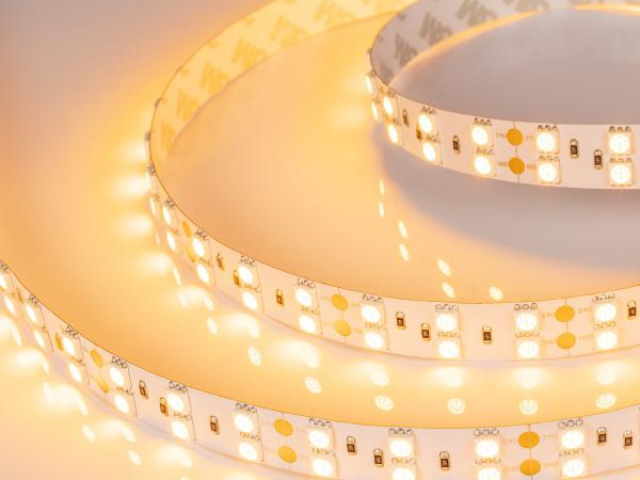 Лента RT 2-5000 24V Yellow 2x2 (5060, 600 LED, LUX) (Arlight, 28.8 Вт/м, IP20) фото:4