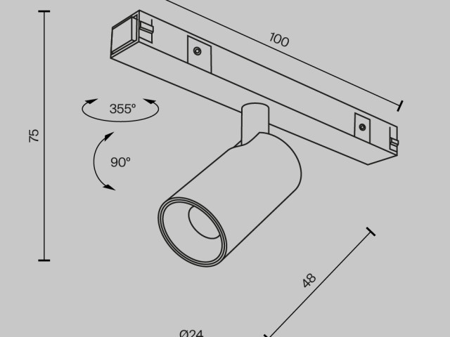 Трековый светильник Technical TR176-1-3WTW-M-B фото:12