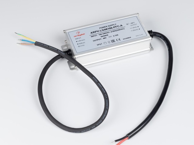 Блок питания ARPV-LG48100-PFC-A (48V, 2.12A, 100W) (Arlight, IP67 Металл, 5 лет) фото:4