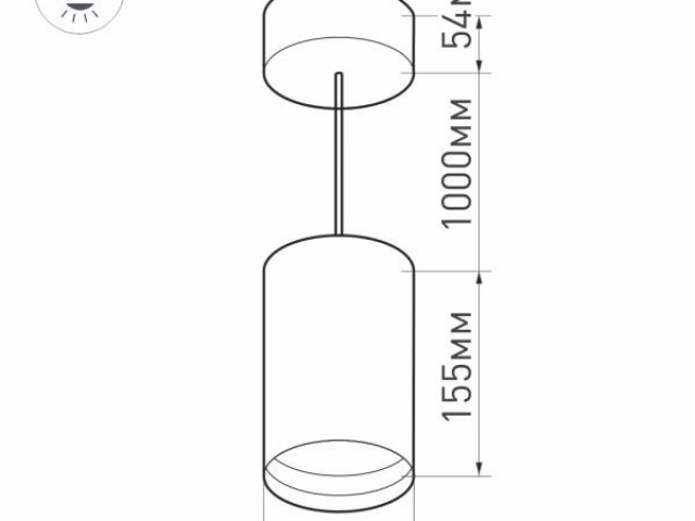 Корпус SP-POLO-HANG-R85 (WH, 1-3, 350mA) (Arlight, IP20 Металл, 3 года) фото:11